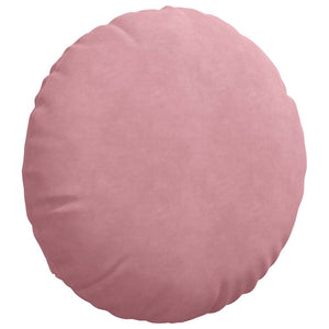 Rosa Samt Sitzkissen 2er Set Ø50cm