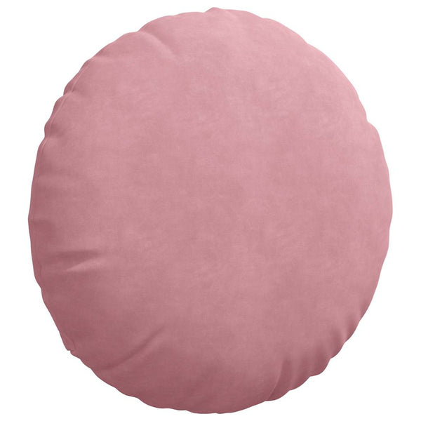 Rosa Samt Sitzkissen 2er Set Ø50cm