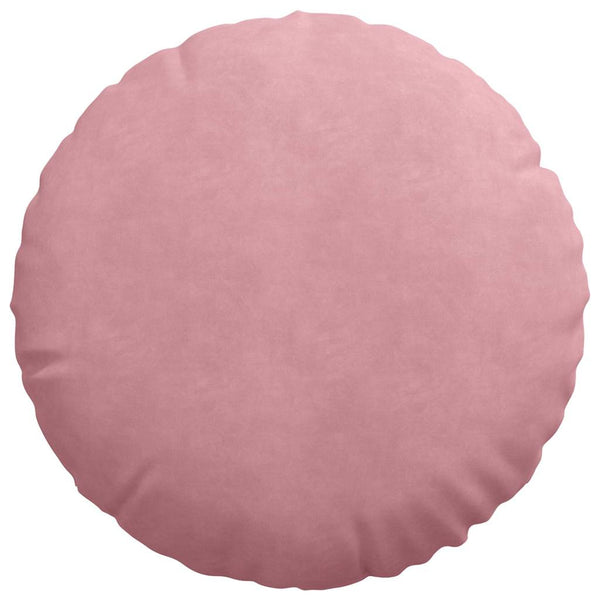 Rosa Samt Sitzkissen 2er Set Ø50cm