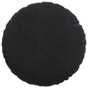 Schwarze Samt Sitzkissen, 2er Set