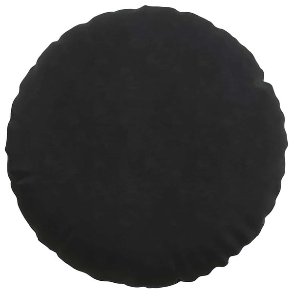 Schwarze Samt Sitzkissen, 2er Set