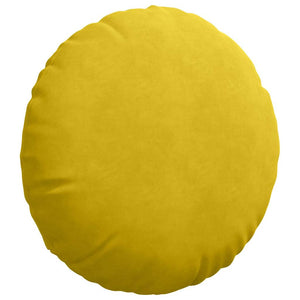 Gelbe Samt Sitzkissen, 2er Set