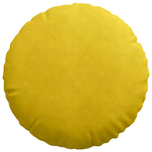 Gelbe Samt Sitzkissen, 2er Set