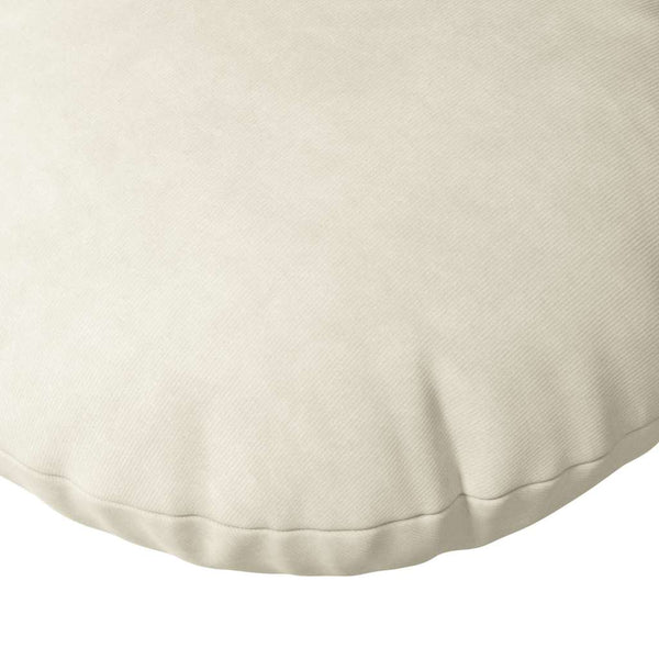 Sitzkissen Creme Samt 2er-Set Ø50cm