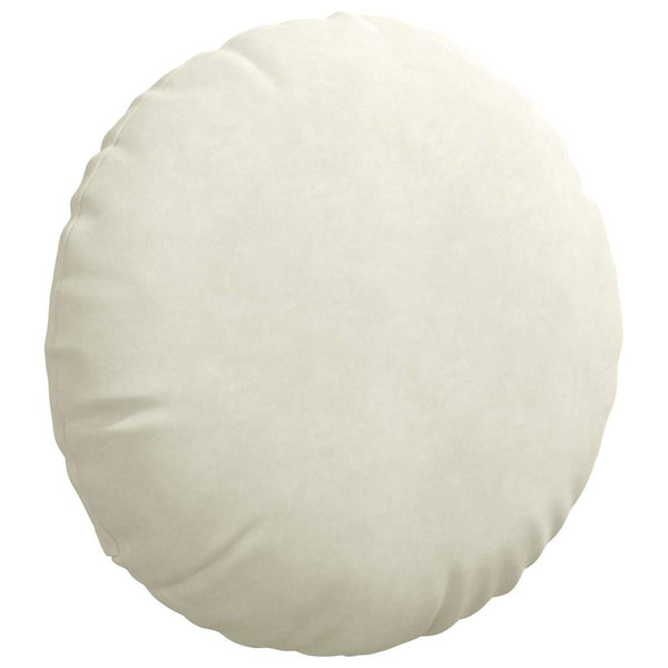 Sitzkissen Creme Samt 2er-Set Ø50cm