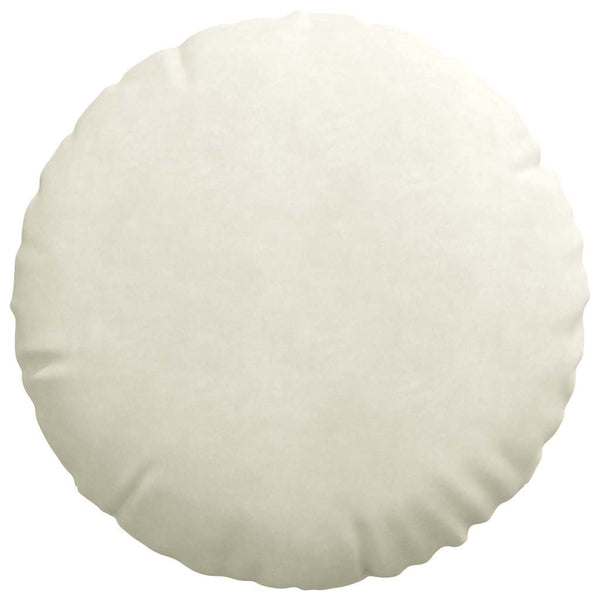 Sitzkissen Creme Samt 2er-Set Ø50cm