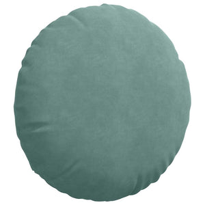 2er-Set Sitzkissen Meergrün Samt Ø50cm