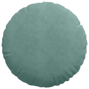 2er-Set Sitzkissen Meergrün Samt Ø50cm