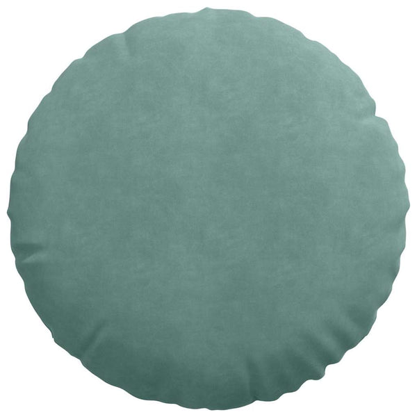 2er-Set Sitzkissen Meergrün Samt Ø50cm