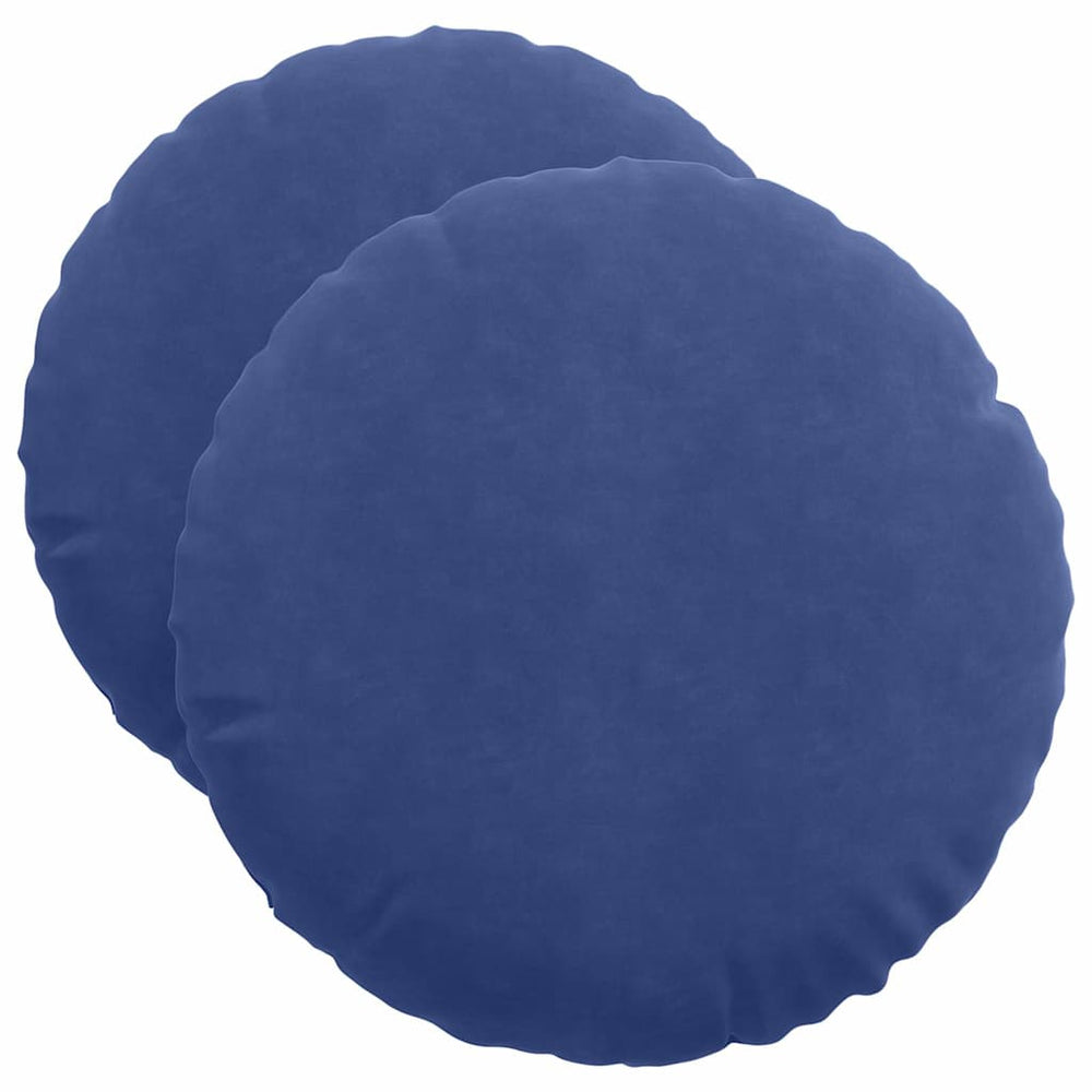 Samt Sitzkissen 2er Set, Polizeiblau