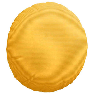 Gelbe Cord Sitzkissen, 2er Set, Ø50cm