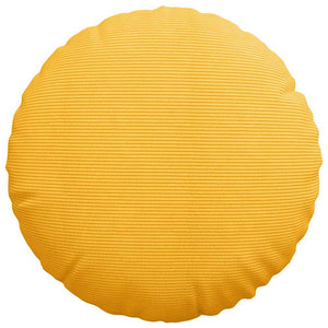 Gelbe Cord Sitzkissen, 2er Set, Ø50cm