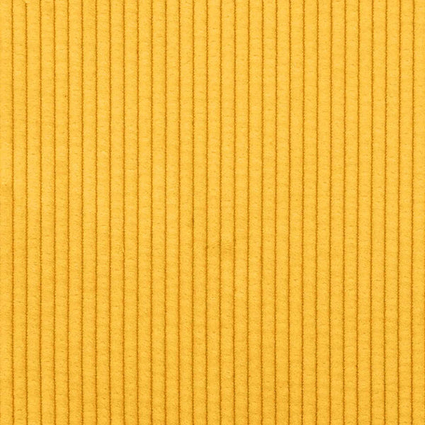 Gelbe Cord Sitzkissen, 2er Set, Ø50cm