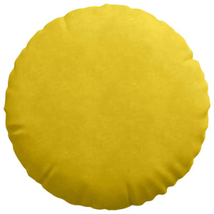 Gelbe Samt Sitzkissen Ø60cm, 2er-Set