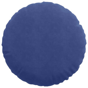 Samt Sitzkissen Polizeiblau 2er-Set Ø60cm
