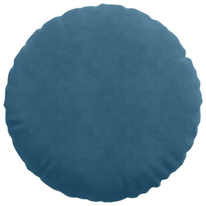 Blaue Samt Sitzkissen, 2er-Set, Ø 80cm