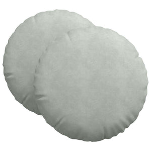 Samt Sitzkissen Hellgrau 2er Set Ø 80cm
