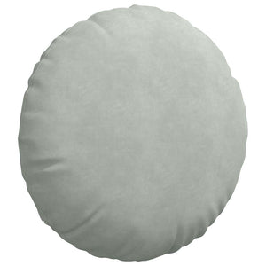 Samt Sitzkissen Hellgrau 2er Set Ø 80cm