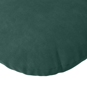 Sitzkissen 2er Set Dunkelgrün Samt Ø 80cm
