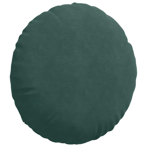 Sitzkissen 2er Set Dunkelgrün Samt Ø 80cm