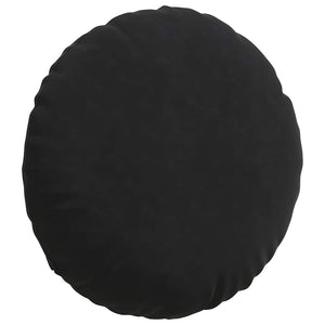 Samt Sitzkissen Schwarz 2er-Set Ø 80cm