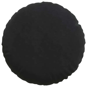 Samt Sitzkissen Schwarz 2er-Set Ø 80cm