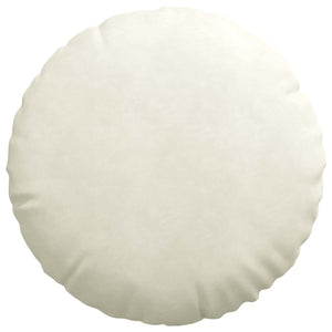 Samt Sitzkissen Creme 2er Set Ø 80cm
