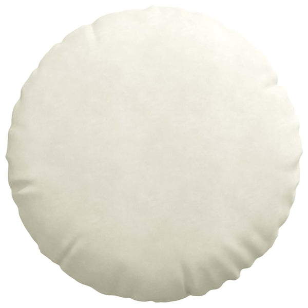 Samt Sitzkissen Creme 2er Set Ø 80cm