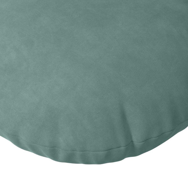 Sitzkissen 2er Set Meergrün Samt Ø 80cm