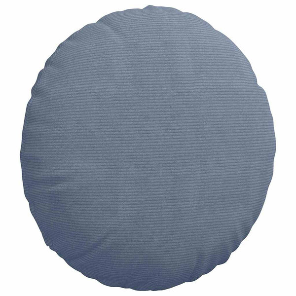 Sitzkissen 2er Set Blau Cord Ø 80cm