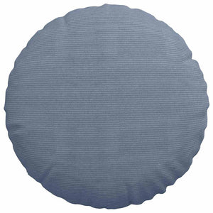 Sitzkissen 2er Set Blau Cord Ø 80cm