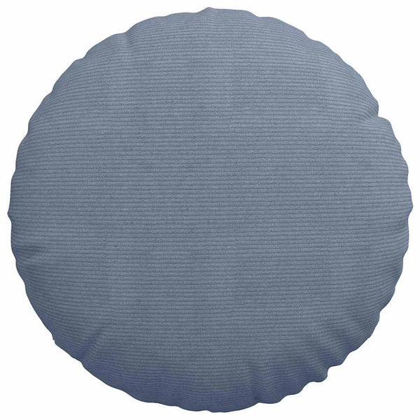 Sitzkissen 2er Set Blau Cord Ø 80cm