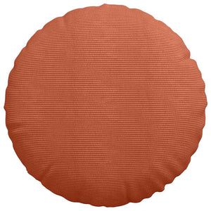 Cord Sitzkissen 2er Set Rot-Orange Ø 80cm