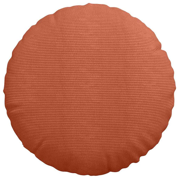 Cord Sitzkissen 2er Set Rot-Orange Ø 80cm