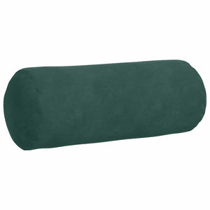 vidaXL Traversins 2 pcs Vert foncé Ø 15 x 40 cm Velours côtelé