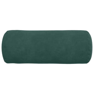 vidaXL Traversins 2 pcs Vert foncé Ø 15 x 40 cm Velours côtelé