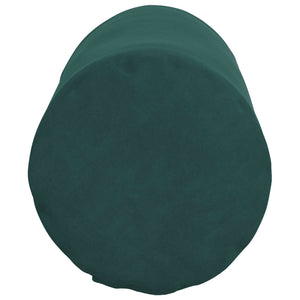 vidaXL Traversins 2 pcs Vert foncé Ø 15 x 40 cm Velours côtelé