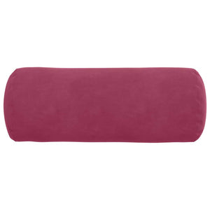 2er-Set Bolsterkissen Weinrot Cord 15x40cm