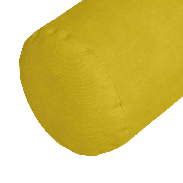 Gelbe Cord Bolsterkissen, 2er-Set