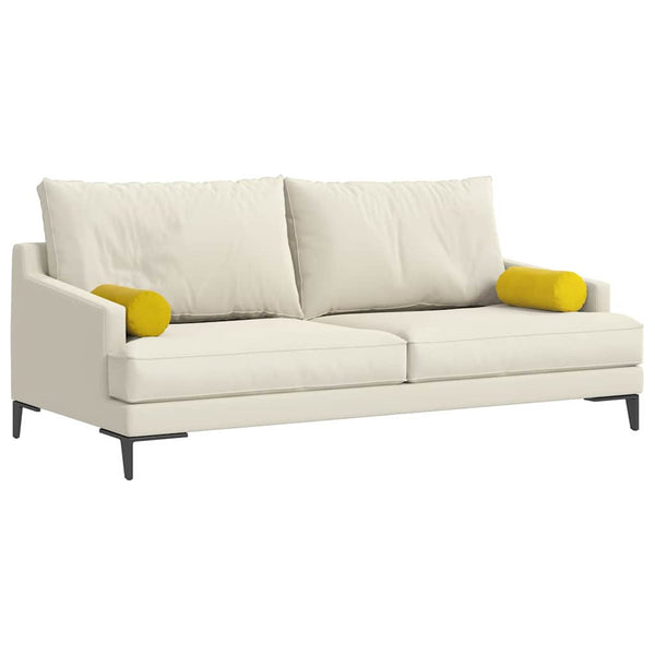 Gelbe Cord Bolsterkissen, 2er-Set