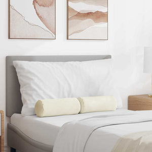 Creme Cord Bolsterkissen 2er-Set, 15x40 cm
