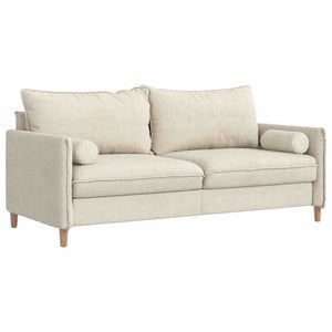 Creme Cord Bolsterkissen 2er-Set, 15x40 cm