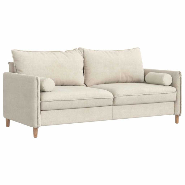 Creme Cord Bolsterkissen 2er-Set, 15x40 cm