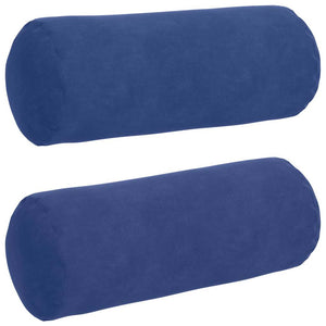2er Set Bolsterkissen Polizeiblau Cord
