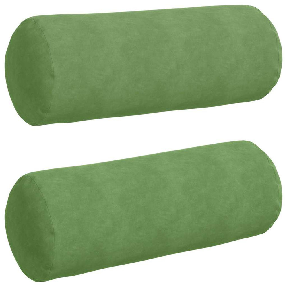 2er Set Bolsterkissen Hellgrün Cord