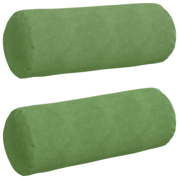 2er Set Bolsterkissen Hellgrün Cord