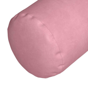 vidaXL Traversin 2 pièces rose Ø 25 x 70 cm en velours côtelé