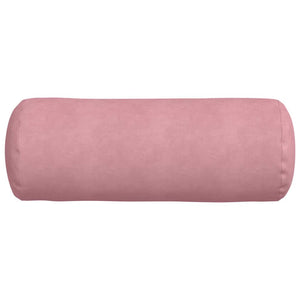 vidaXL Traversin 2 pièces rose Ø 25 x 70 cm en velours côtelé