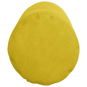Gelbe Cord Bolsterkissen 2er Set Ø25x70cm