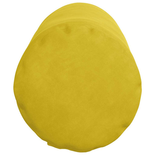 Gelbe Cord Bolsterkissen 2er Set Ø25x70cm